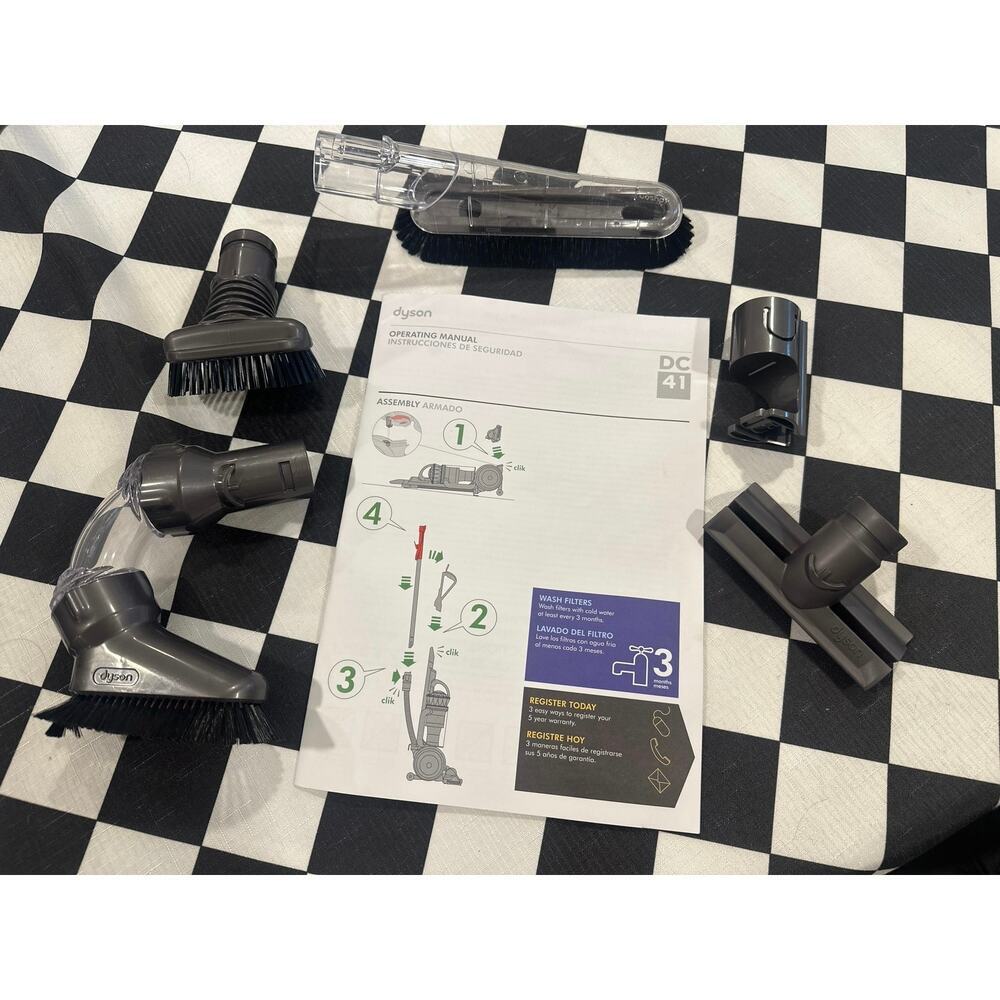 Dyson attachments DC41 manual and 4 attachment and one tool vacuum